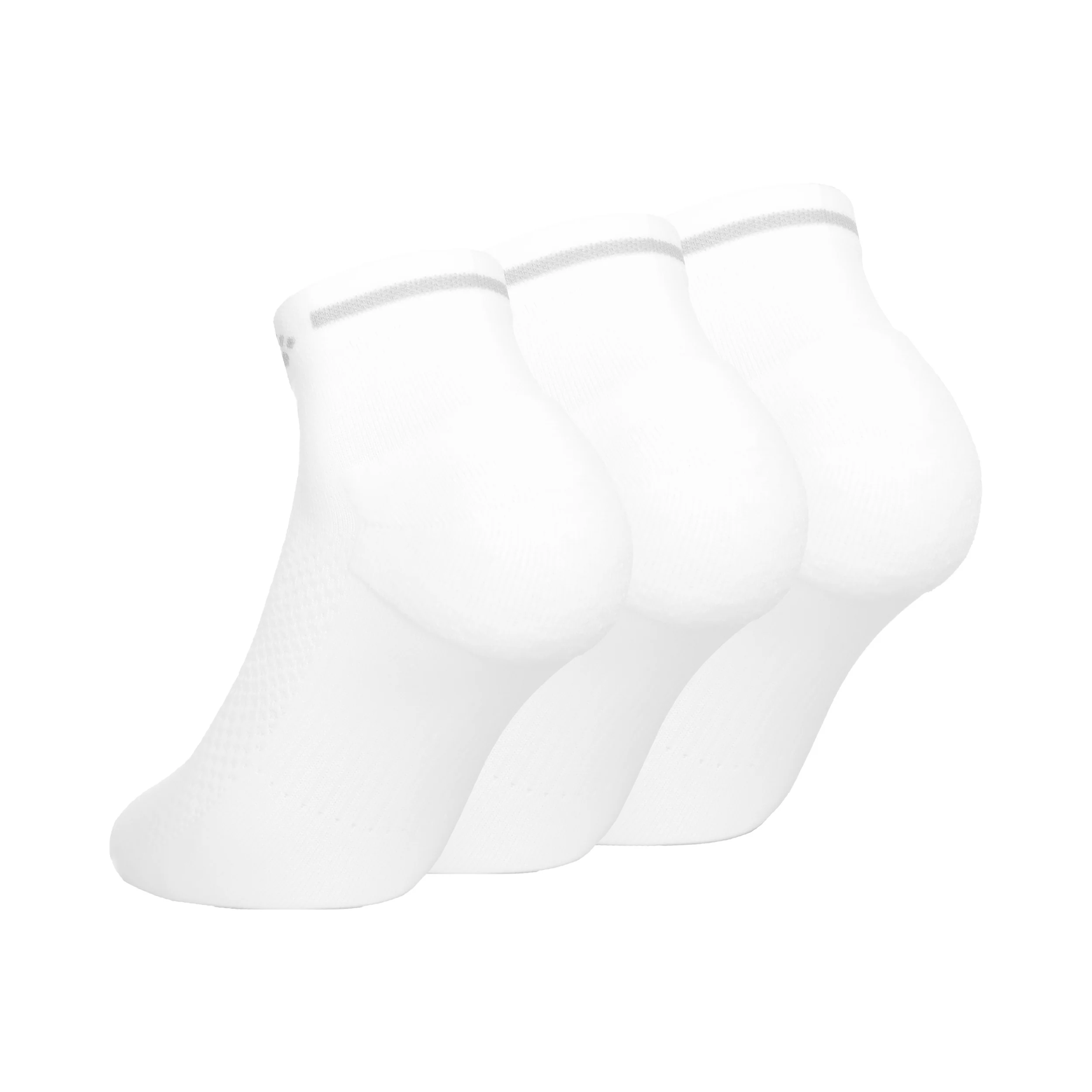Core Dry Mid Calcetines Para Correr Pack De 3-Blanco - Imagen 3