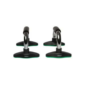 Chrome Push Up Grips Asas Para Flexiones-Negro