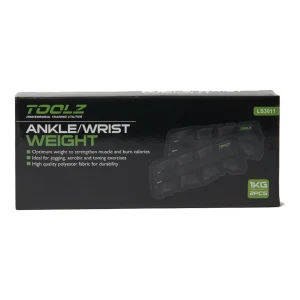 Wrist/Ankle Weight 1kg-2pcs Pesas Manguito-Negro
