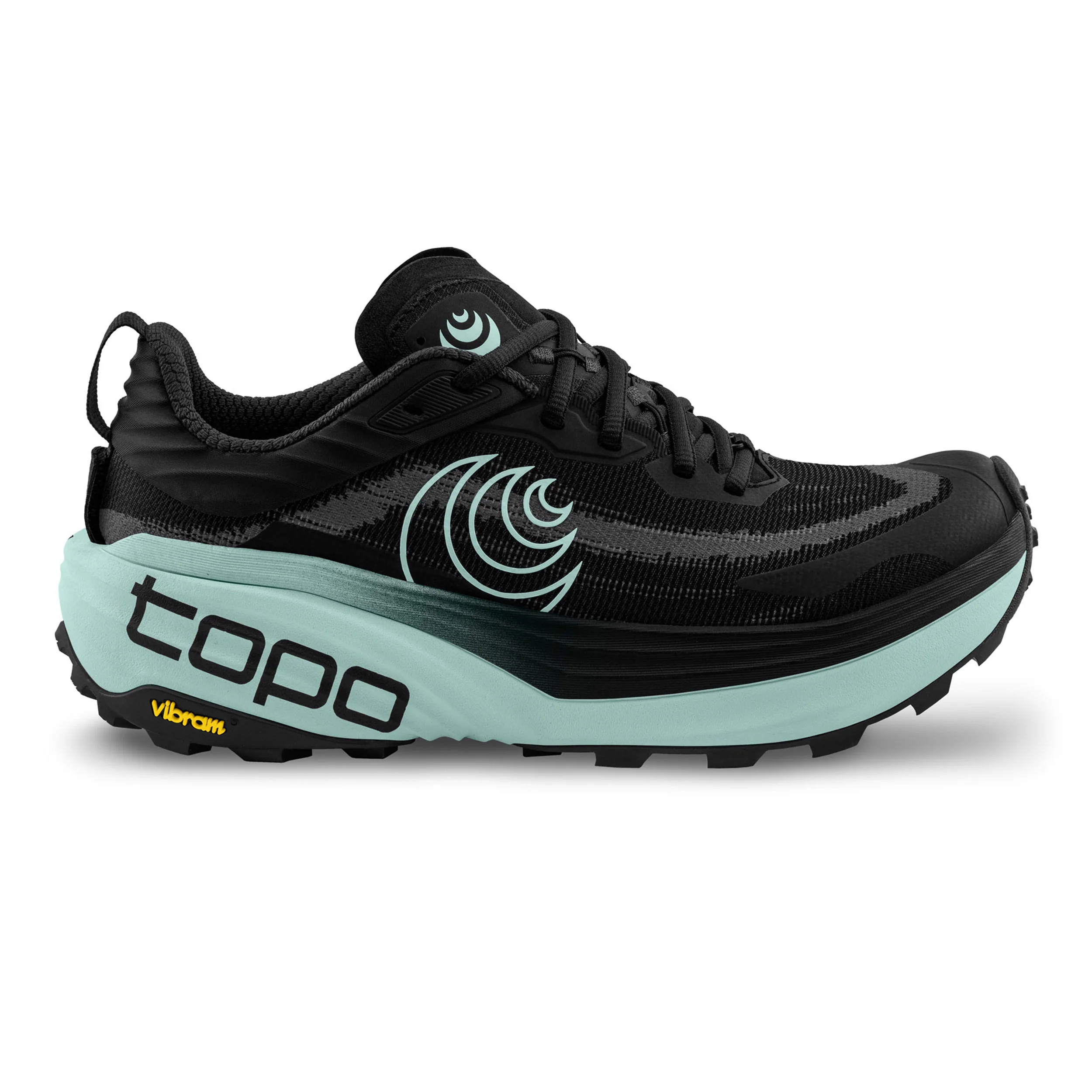 Vista Zapatilla trail Mujeres - negro, mint - Imagen 2